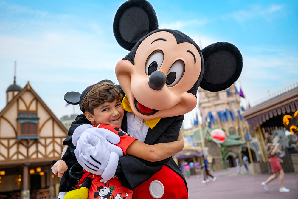 A Kid With Mickey